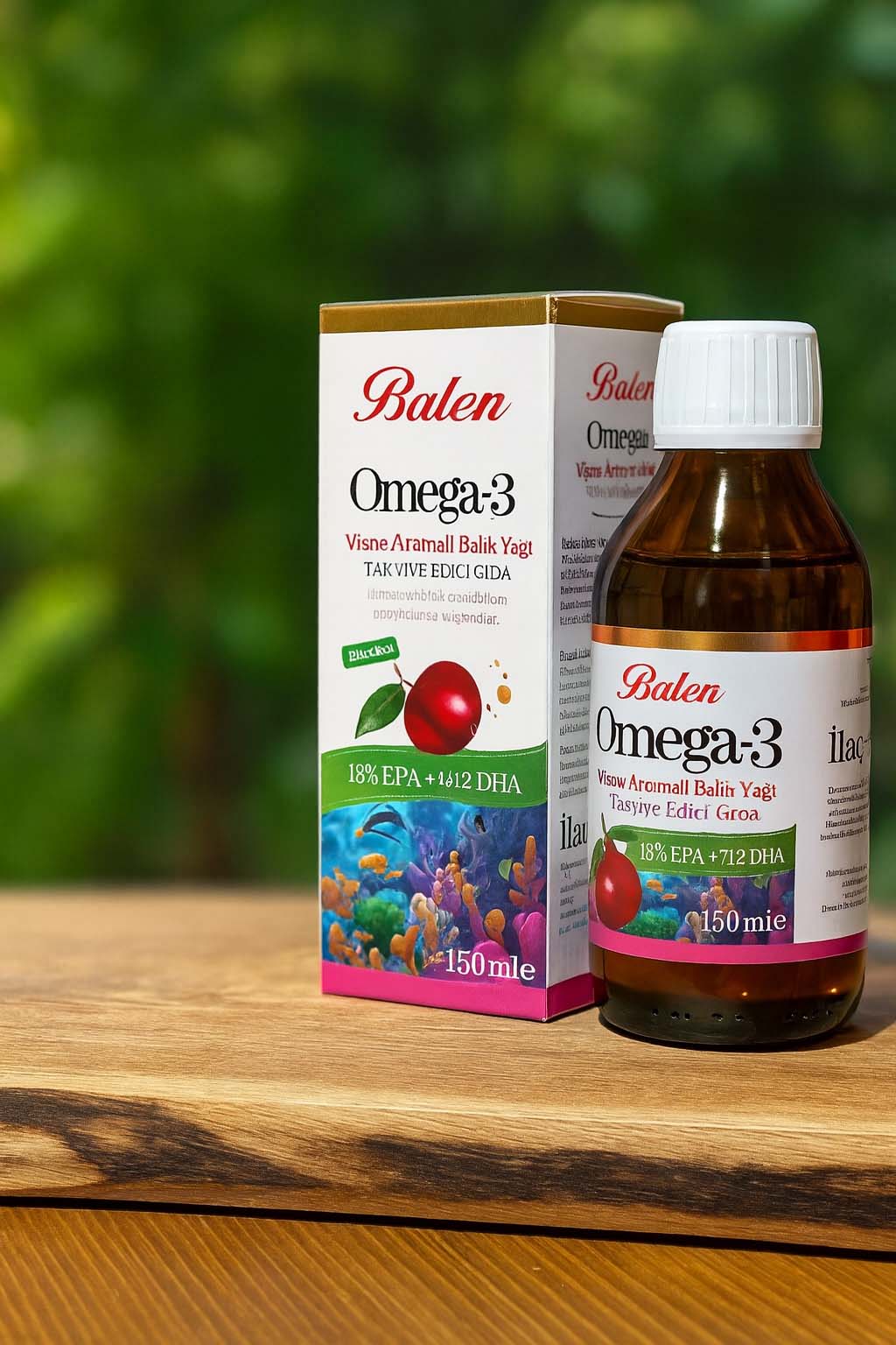 شراب أوميجا 3 للأطفال بنكهات الفراولة والبرتقال 150 مل – دعم ذهني وبصري لمرحلة النمو بنكهة لذيذة وسهلة التقبّل