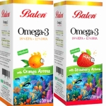 شراب أوميجا 3 للأطفال بنكهات الفراولة والبرتقال 150 مل – دعم ذهني وبصري لمرحلة النمو بنكهة لذيذة وسهلة التقبّل