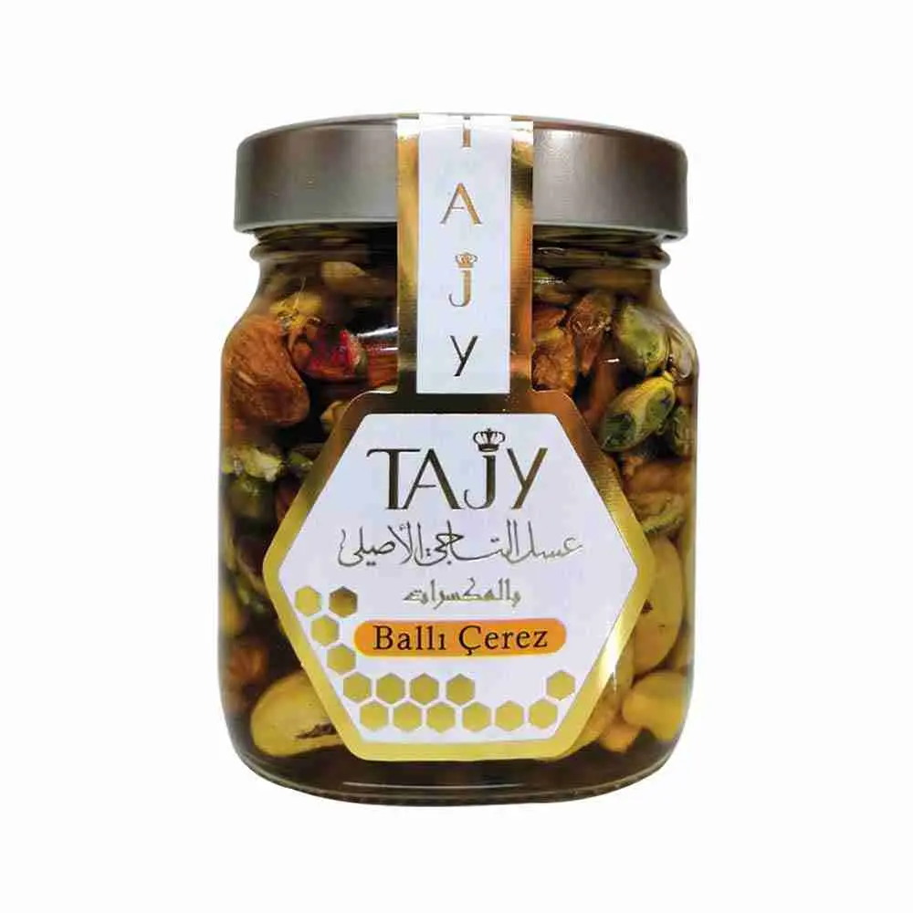 تشكيلة العسل التركي الفاخر مع مكسرات مختارة وفستق حلبي – 365 جم