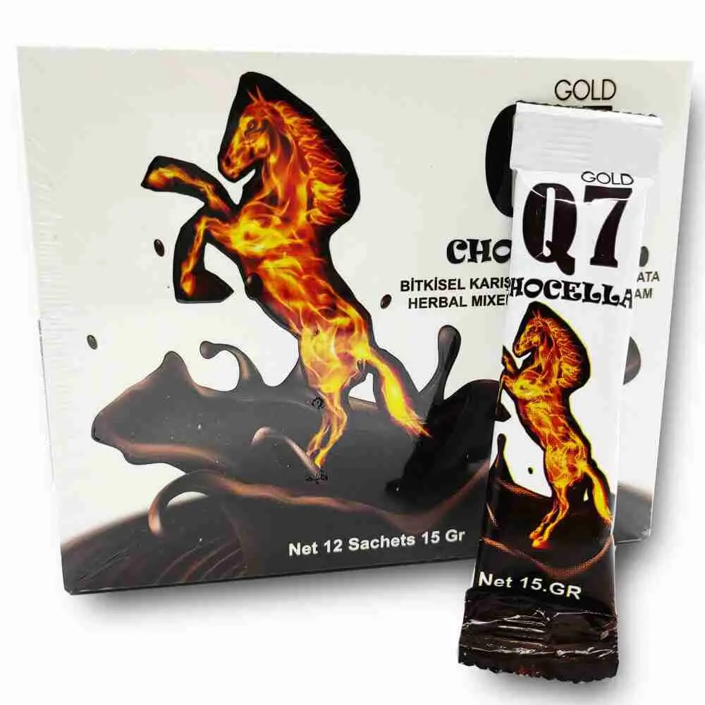 العسل الممتاز التركي جولد كيو 7 بنكهة الشوكولا 12 ظرف