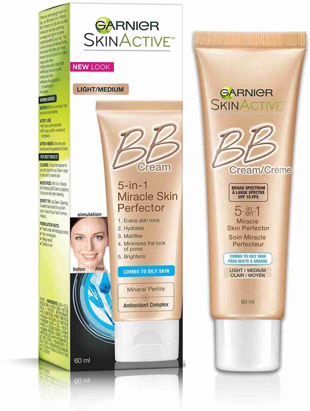 ⁦كريم بي بي 5 في 1 للبشرة المختلطة إلى الدهنية 40 مل من Garnier⁩ - الصورة ⁦2⁩