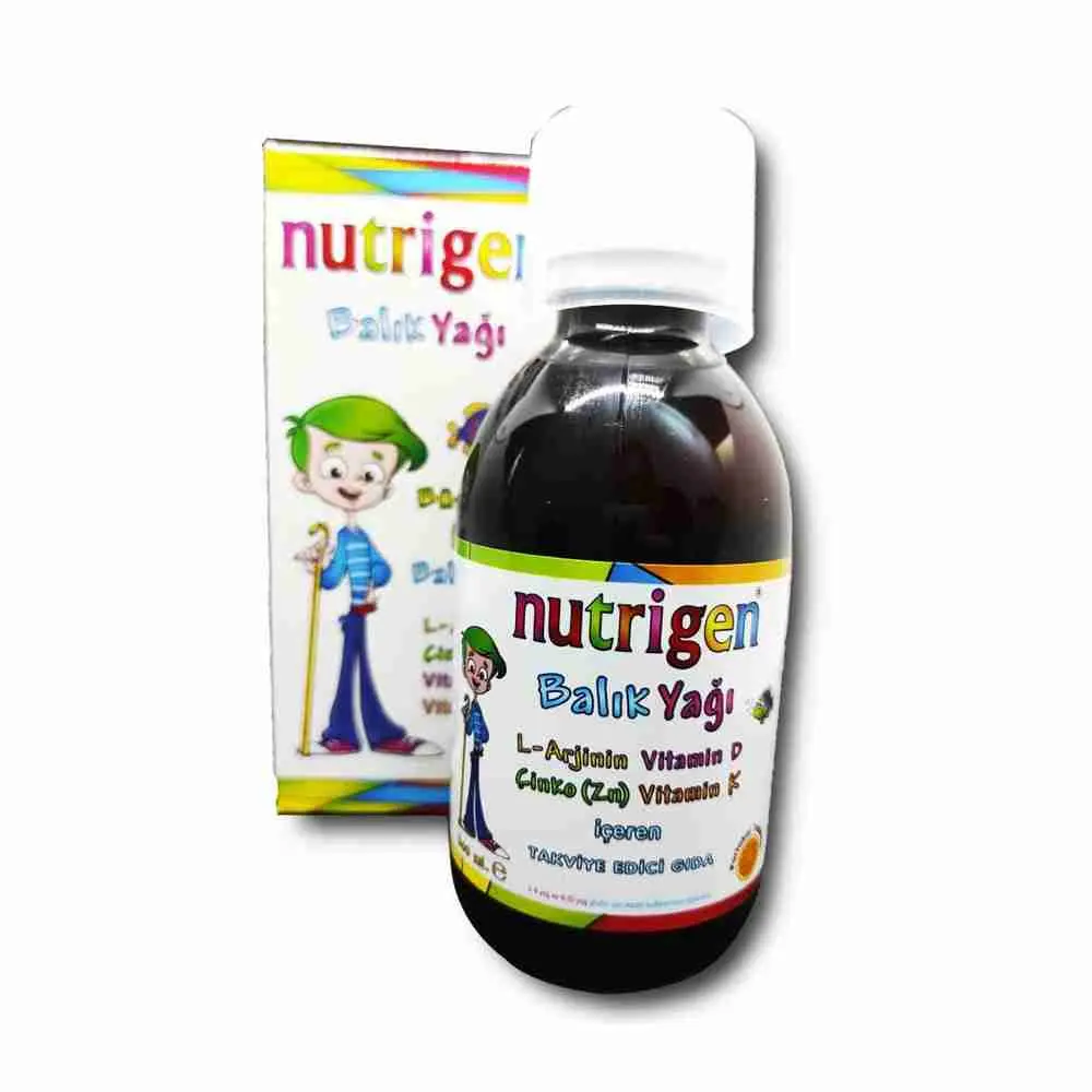 شراب زيت السمك والزنك لنمو الاطفال