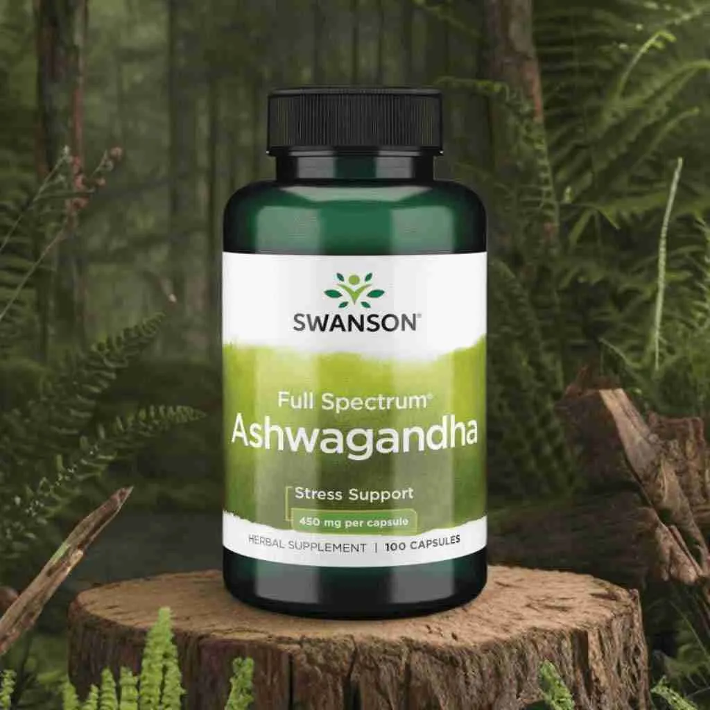كبسولات سوانسون أشواجندا 100 كبسولة تركيز 450 ملغم - الصورة 2