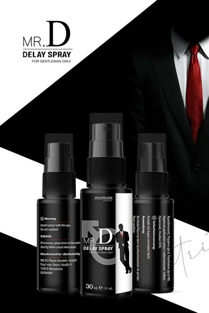بخاخ Mr.D Delay الألماني 30ml – دعم آمن للتحمّل وتحسين التحكم للرجال