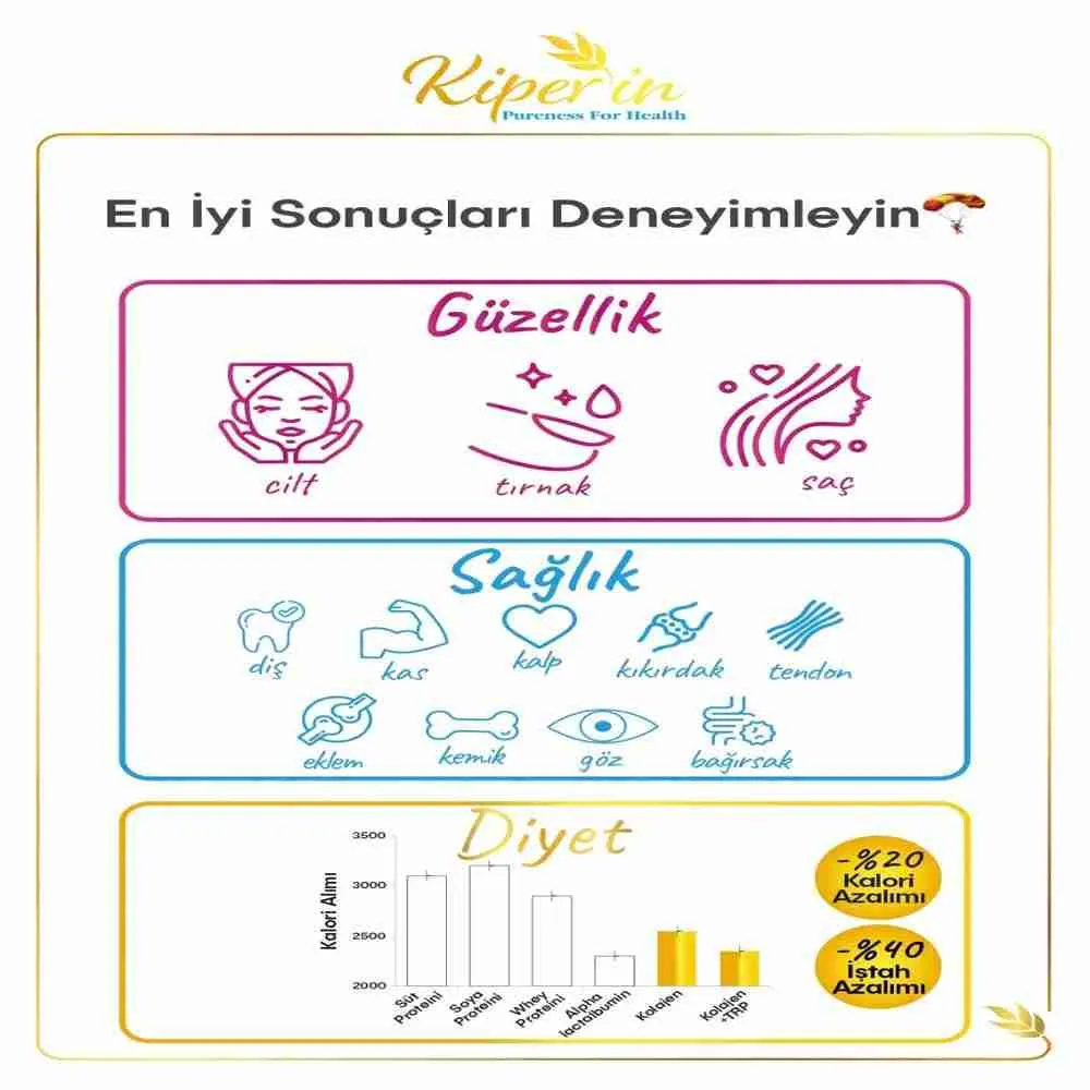 مكمل الكولاجين الغدائي Kiperin Collagen 500 غرام - الصورة 2