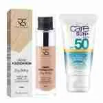 كريم Avon Sun+ SPF 50 مع فوندايشن  rise and shine Liquid Foundation Light