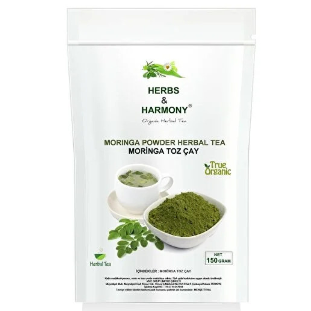 شاي المورينجا الأصلي للتخسيس moringa Tea – حارق دهون طبيعي ومضاد للأكسدة من Herbs&Harmony