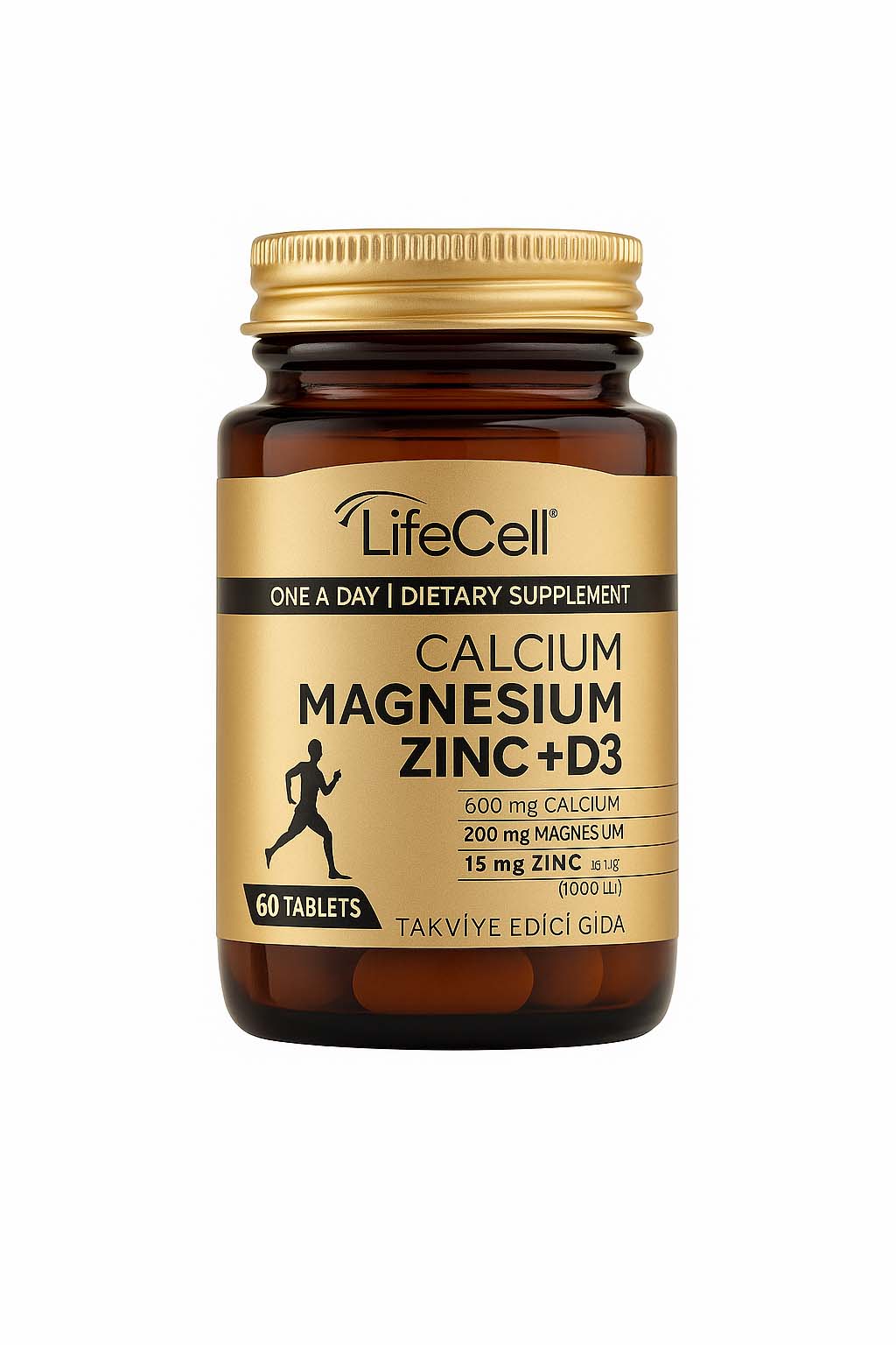 lifecell تركيبة D3 مع الزنك والكالسيوم والمغنيسيوم لدعم العظام والمناعة في قرص واحد