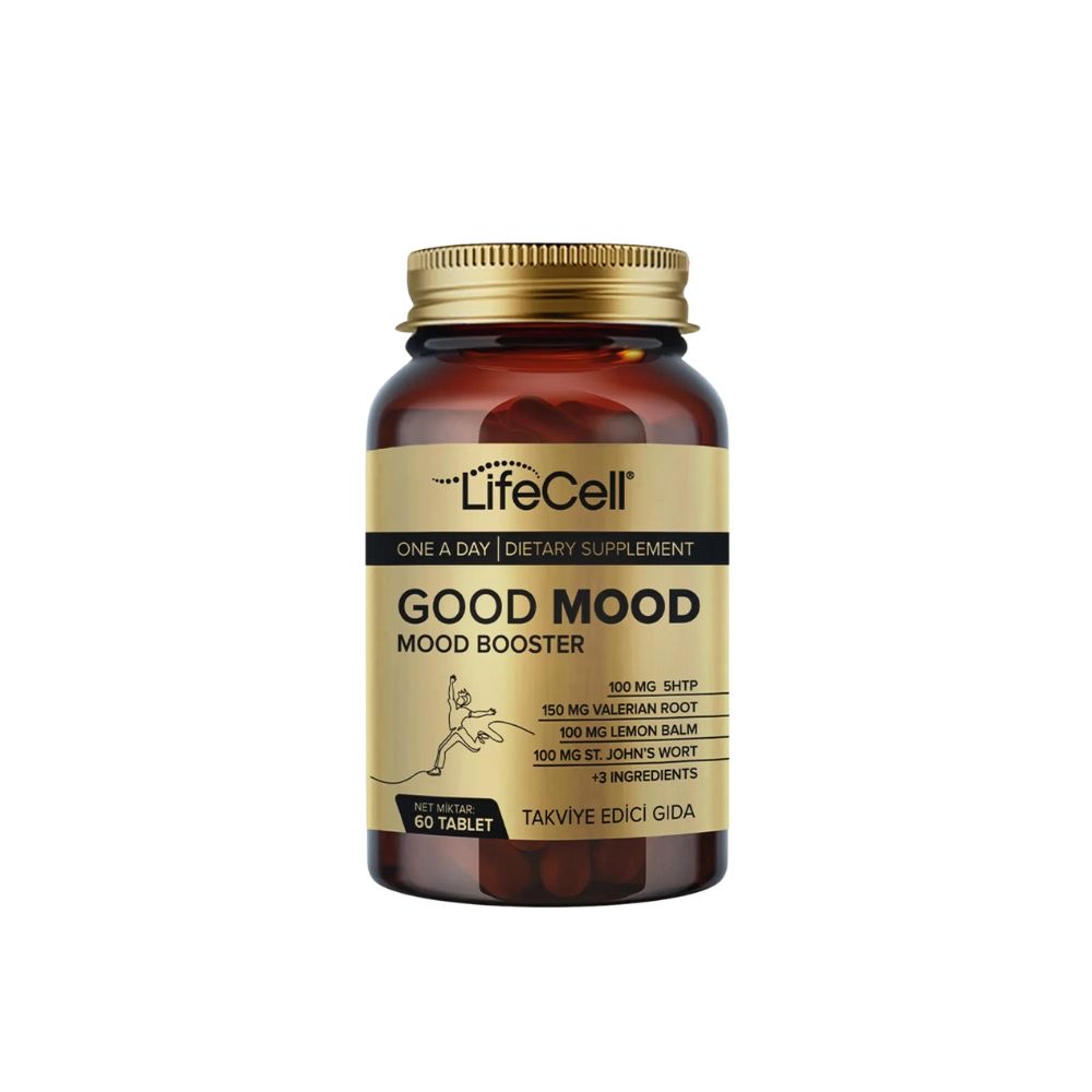 LifeCell Good Mood – مكمل غذائي لتحسين المزاج وتقليل القلق والتوتر (60 قرص)