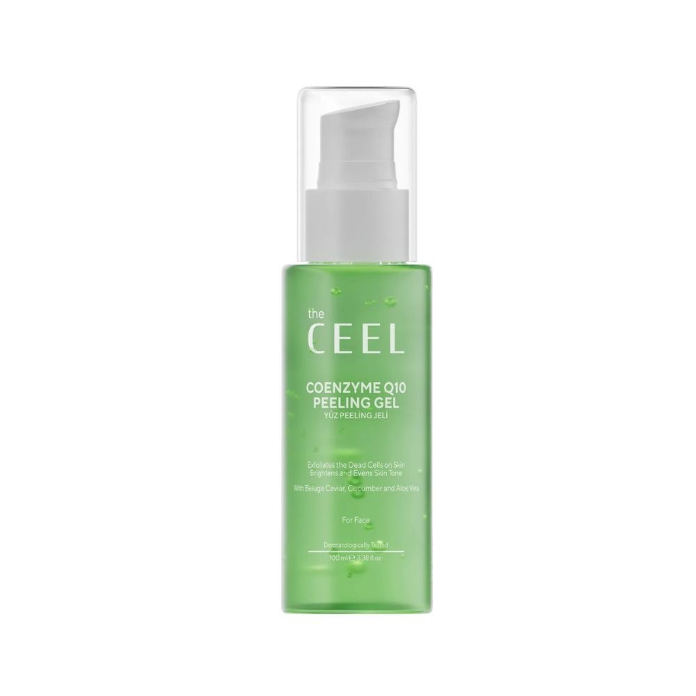 جل تقشير الوجه من The Ceel بخلاصة Coenzyme Q10 والكافيار والخيار والألوفيرا لإشراقة وتجديد البشر
