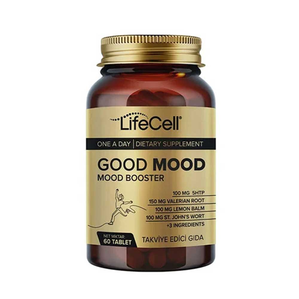 مكمل غذائي لتحسين المزاج وتقليل القلق والتوتر lifecell good mood