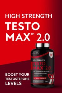 Testo Max 2.0 من Nutrivita Sport – مكمل أشواجندا طبيعي لدعم التستوستيرون والطاقة
