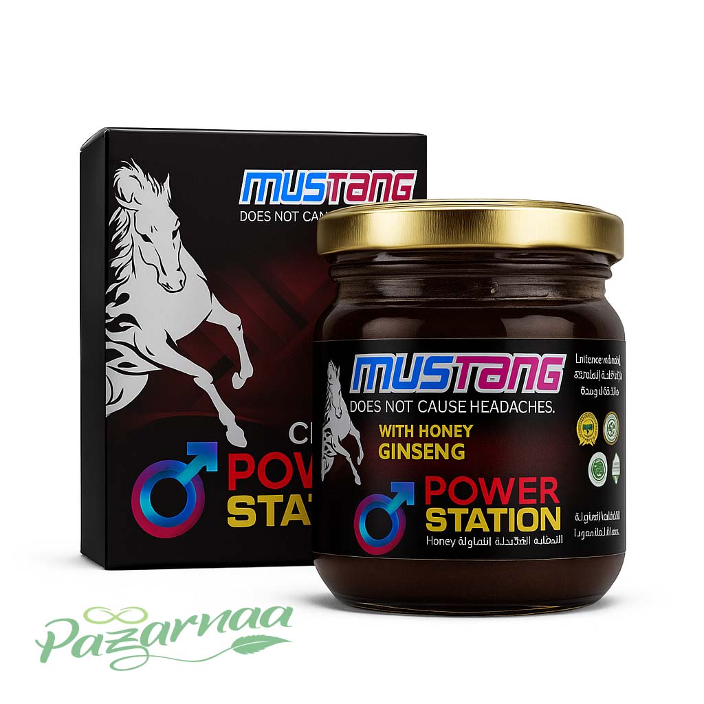 Mustang Power Station – عسل طبيعي لدعم الطاقة والقدرة الجنسية للرجال بطريقة آمنة ومتوازنة