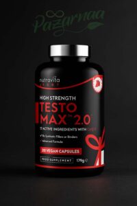 Testo Max 2.0 من Nutrivita Sport – مكمل أشواجندا طبيعي لدعم التستوستيرون والطاقة والقوة لدى الرجال