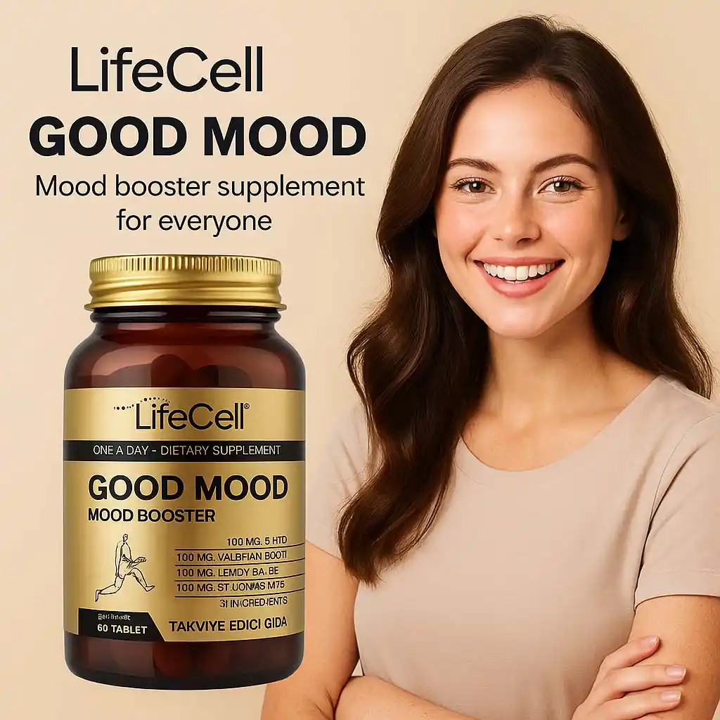 LifeCell Good Mood – مكمل غذائي لتحسين المزاج وتقليل القلق والتوتر (60 قرص)