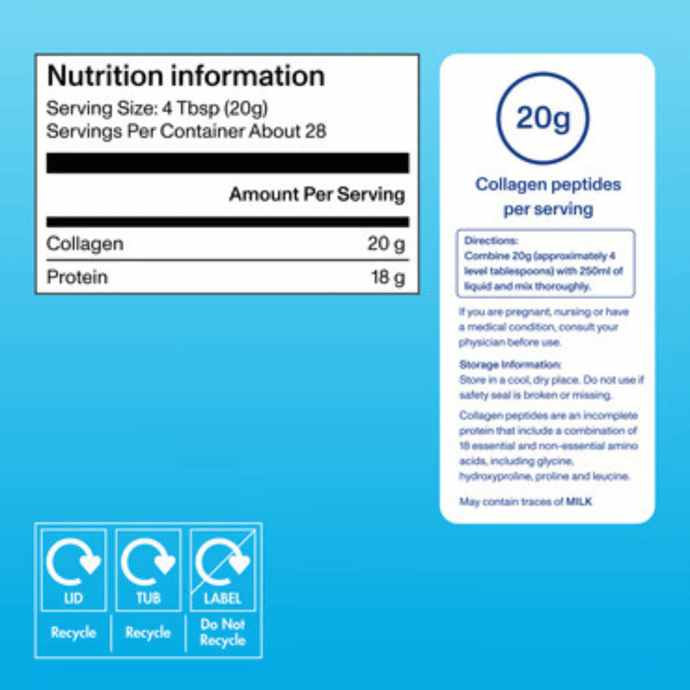 فيتال بروتينز كولاجين بيبتيدات بدون نكهة – دعم البشرة والشعر والمفاصل | Pazarnaa - الصورة 3