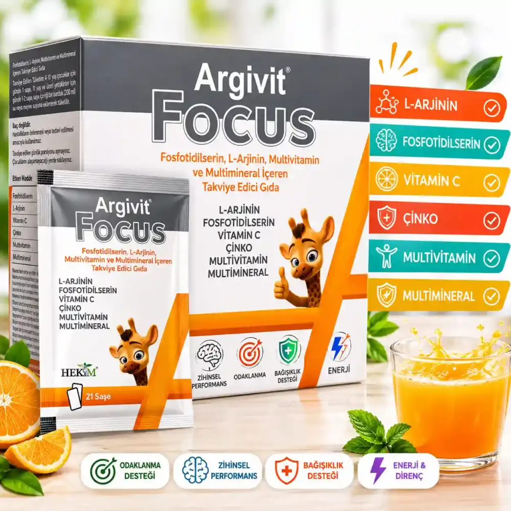 Argivit Focus sachet ارجيفيت فوكس اكياس – مكمل غذائي متكامل لدعم التركيز والذاكرة والطاقة اليومية