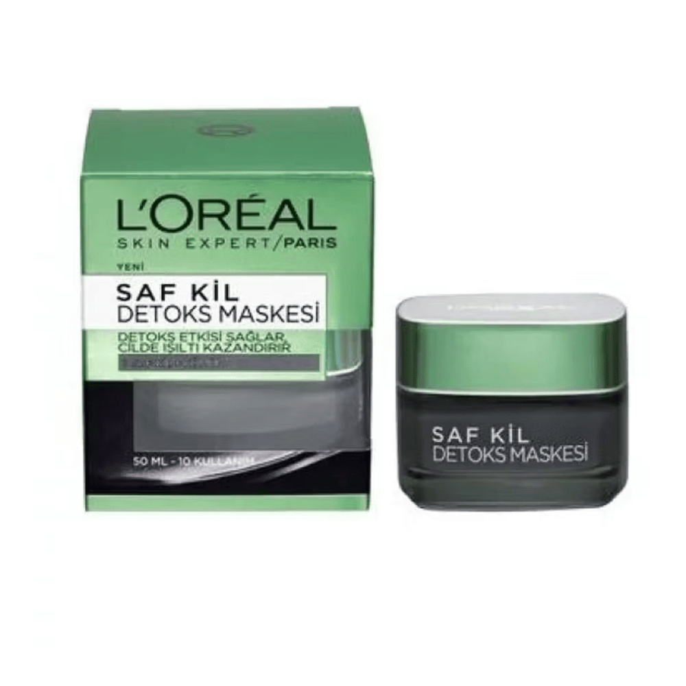 ماسك لوريال باريس الطين النقي ديتوكس بالفحم