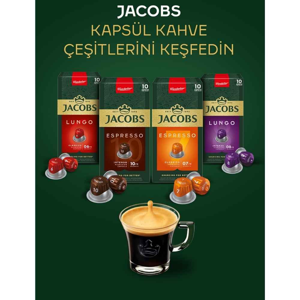 باقة القهوة الكاملة: كبسولات قهوة جاكوبس نسبريسو 40 كبسولة + هدية ماكينة إسبريسو إبينوكس المحمولة | إسبريسو احترافي في أي مكان وبدون كهرباء - الصورة 3