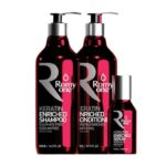 مجموعة رومي وان Romy One | شامبو كيراتين خالي من السلفات للشعر الجاف + بلسم + سيروم | ماكس كير Maxcare