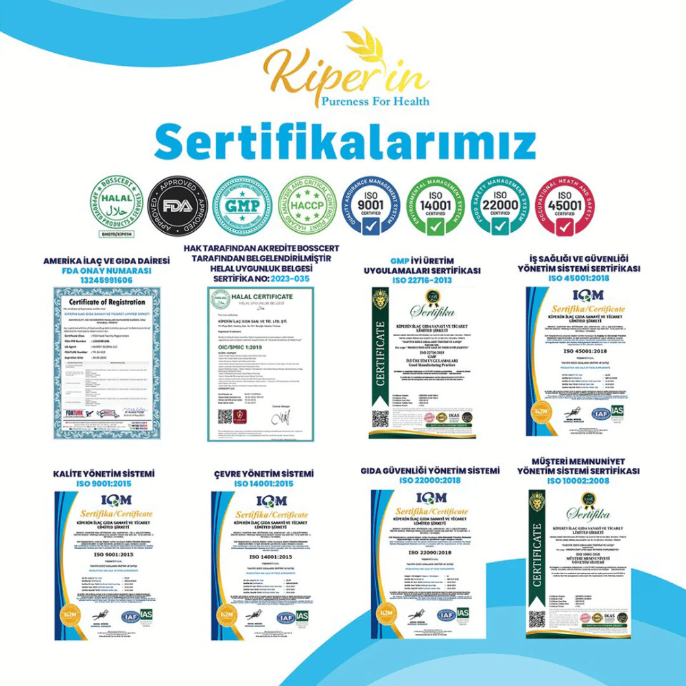 حبوب Kiperin Mind Focus للتركيز 30 قرص مكمل دعم التركيز والذاكرة – تركيبة Lion’s Mane وCiticoline لتحسين الأداء الذهني - الصورة 3