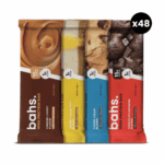باقة 48 bahs Whey Protein Bar  48 بار بروتين واي يكفي أكثر من شهر : 15 جم بروتين واي و1 جم سكر لكل بار – نكهات متنوعة وطعم حلو بدون سكر