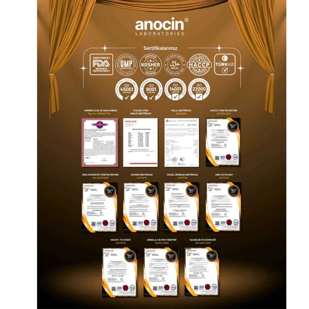 بروميلين كيرسيتين مكمل غذائي للتخسيس والمناعة مع فيتامين سي وزنك وكو كيو 10 | Anocin Bromelain Quercetin – اطلبه الآن من بازارنا - الصورة 5