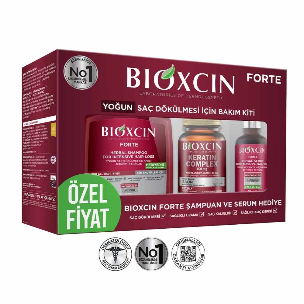مجموعة بايوكسين فورت لعلاج تساقط الشعر