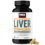 Force Factor Liver Detox & Cleanse حبوب تنظيف الكبد ودعم صحة الكبد بمكونات طبيعية – 60 كبسولة نباتية
